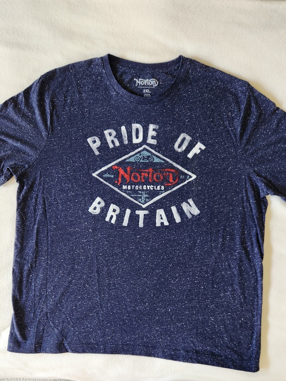 Norton Motorcycles "Pride of Britain"  t-shirt Size 2XL Preowned Excellent Cond